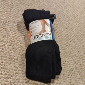Jockey Stay Cool Black Crew Socks Size 6-12 Moisture Control Stretch